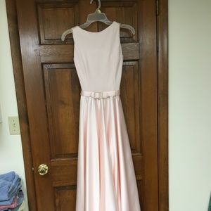 Beautiful powder pink prom dress